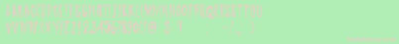 DkOyukisGhost Font – Pink Fonts on Green Background