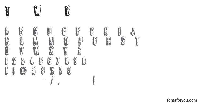 Шрифт ThirdWorldBuzz – алфавит, цифры, специальные символы