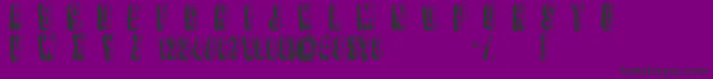 ThirdWorldBuzz-Schriftart – Schwarze Schriften auf violettem Hintergrund