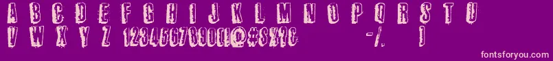 ThirdWorldBuzz Font – Pink Fonts on Purple Background
