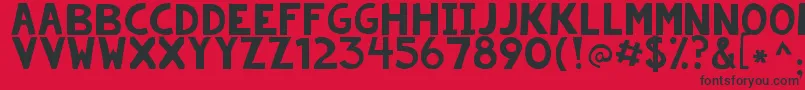 Kgsummerstormrough Font – Black Fonts on Red Background