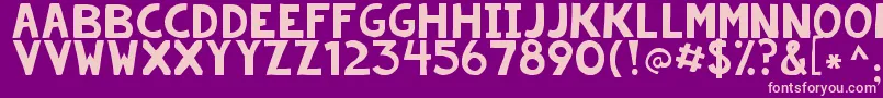 Kgsummerstormrough Font – Pink Fonts on Purple Background