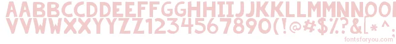 Kgsummerstormrough Font – Pink Fonts on White Background