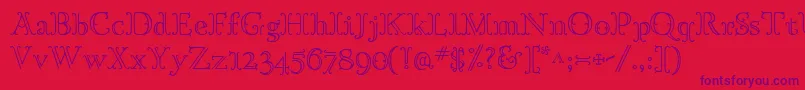 GoudyOrnatec Font – Purple Fonts on Red Background