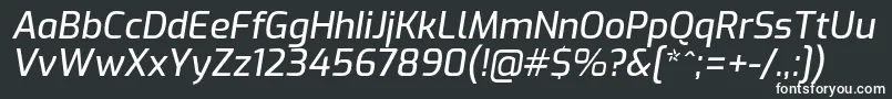 ExoMediumitalic Font – White Fonts