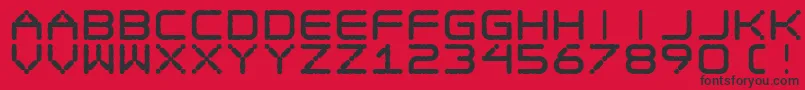 Ego Trip Fat Font – Black Fonts on Red Background