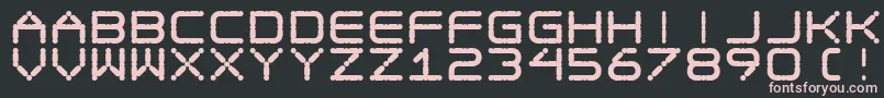 フォントEgo Trip Fat – 黒い背景にピンクのフォント