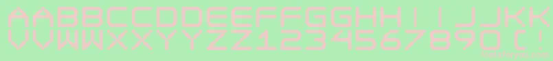 フォントEgo Trip Fat – 緑の背景にピンクのフォント