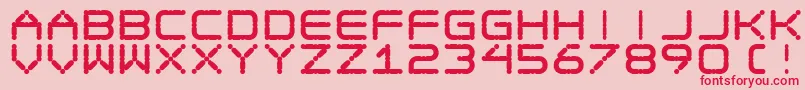 Ego Trip Fat Font – Red Fonts on Pink Background
