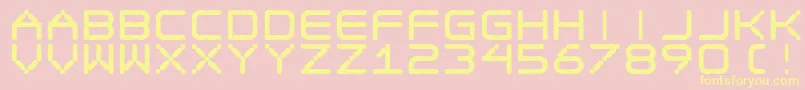 Ego Trip Fat Font – Yellow Fonts on Pink Background