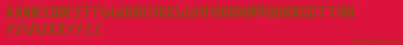 JorntRegular Font – Brown Fonts on Red Background
