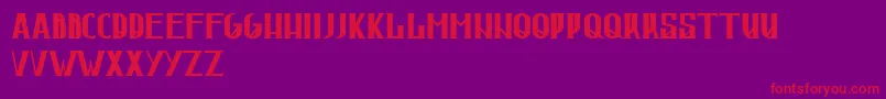 JorntRegular Font – Red Fonts on Purple Background