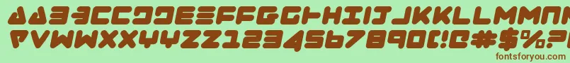 Zealoti Font – Brown Fonts on Green Background