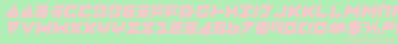 Zealoti Font – Pink Fonts on Green Background