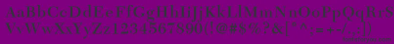 Fonte TycoonSsiSemiBold – fontes pretas em um fundo violeta