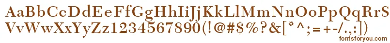 Шрифт TycoonSsiSemiBold – коричневые шрифты на белом фоне