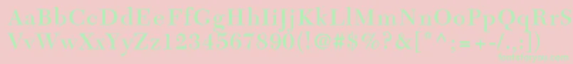 TycoonSsiSemiBold Font – Green Fonts on Pink Background