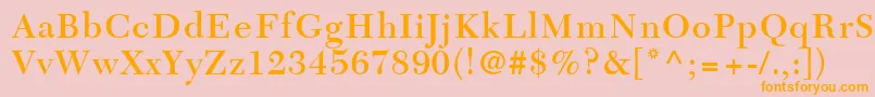 TycoonSsiSemiBold Font – Orange Fonts on Pink Background