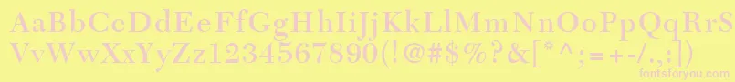 TycoonSsiSemiBold Font – Pink Fonts on Yellow Background