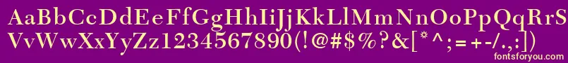 TycoonSsiSemiBold Font – Yellow Fonts on Purple Background