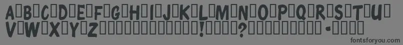 ChunkycomixSemibold-Schriftart – Schwarze Schriften auf grauem Hintergrund