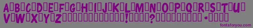 ChunkycomixSemibold Font – Purple Fonts on Gray Background