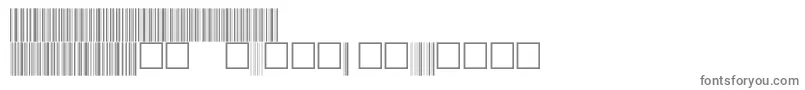 V100028-fontti – harmaat kirjasimet valkoisella taustalla