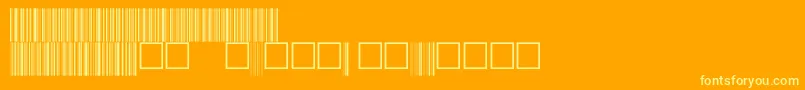 フォントV100028 – オレンジの背景に黄色の文字