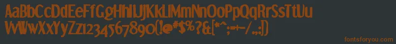 Dreamorphansink Font – Brown Fonts on Black Background