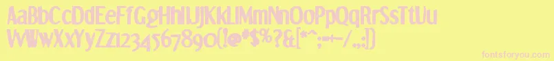 More about Dreamorphansink Font Dreamorphansink Font – Pink Fonts on Yellow Background