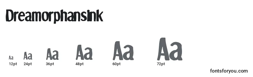Dreamorphansink Font Sizes