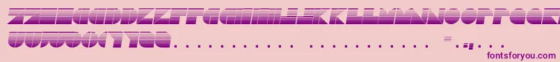 DrebiekExpandedStripesItalic-Schriftart – Violette Schriften auf rosa Hintergrund