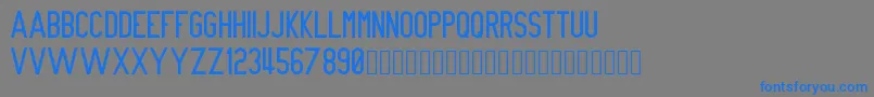 NueGothic Font – Blue Fonts on Gray Background