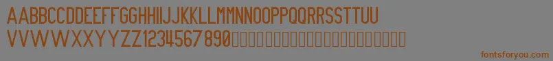 NueGothic Font – Brown Fonts on Gray Background