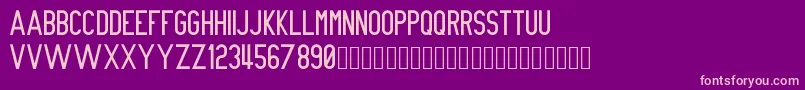 NueGothic Font – Pink Fonts on Purple Background