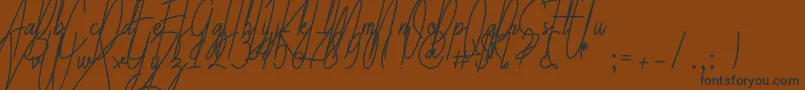 Galliyani Font – Black Fonts on Brown Background