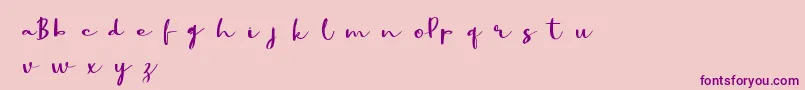 Bestpartdemo-Schriftart – Violette Schriften auf rosa Hintergrund