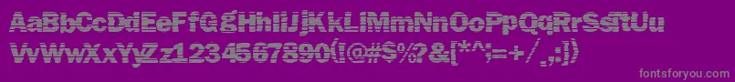 Openbars Font – Gray Fonts on Purple Background