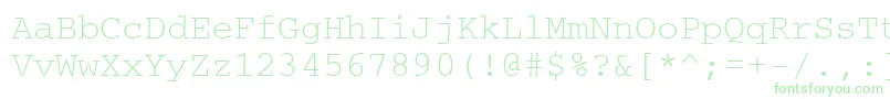 Crc Font – Green Fonts on White Background