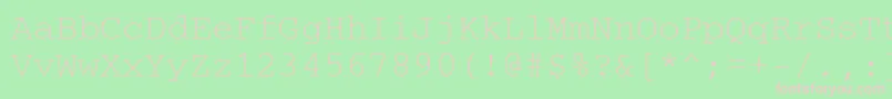 Crc Font – Pink Fonts on Green Background