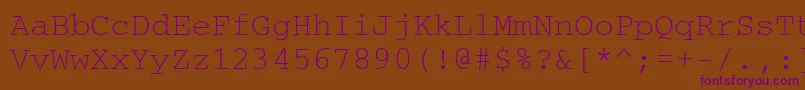 Шрифт Crc – фиолетовые шрифты на коричневом фоне