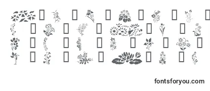 Обзор шрифта Wildflowers2