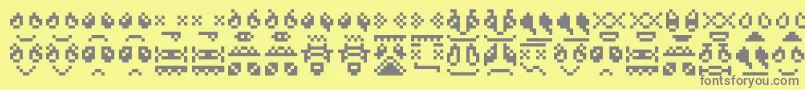 Skrewdupsoulz Font – Gray Fonts on Yellow Background