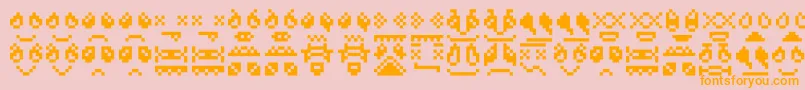 Skrewdupsoulz Font – Orange Fonts on Pink Background