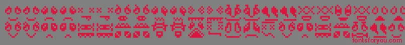 Skrewdupsoulz Font – Red Fonts on Gray Background