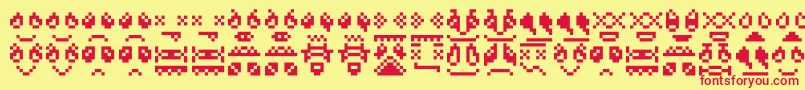 Skrewdupsoulz Font – Red Fonts on Yellow Background