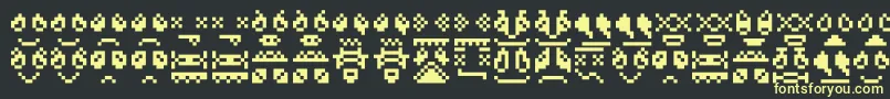 Skrewdupsoulz Font – Yellow Fonts on Black Background