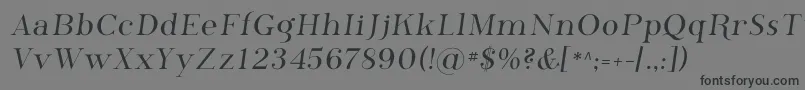 フォントPhosphorus – 黒い文字の灰色の背景