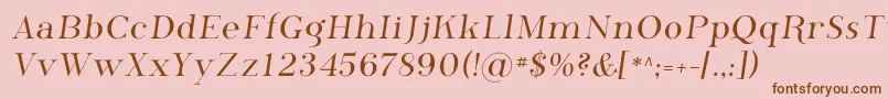 Phosphorus Font – Brown Fonts on Pink Background