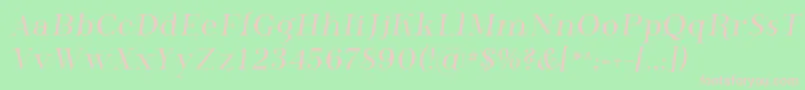 Phosphorus Font – Pink Fonts on Green Background